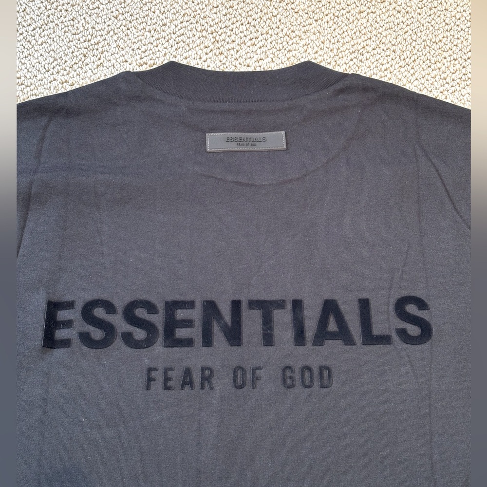 New Fear of God Essentials Stretch Limo Black Tee